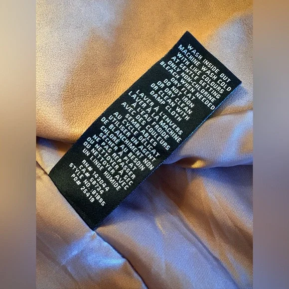 7 For All Mankind Sleeveless Faux-Leather Trench Vest/Jacket in Brown/Tan Color - Picture 12 of 13